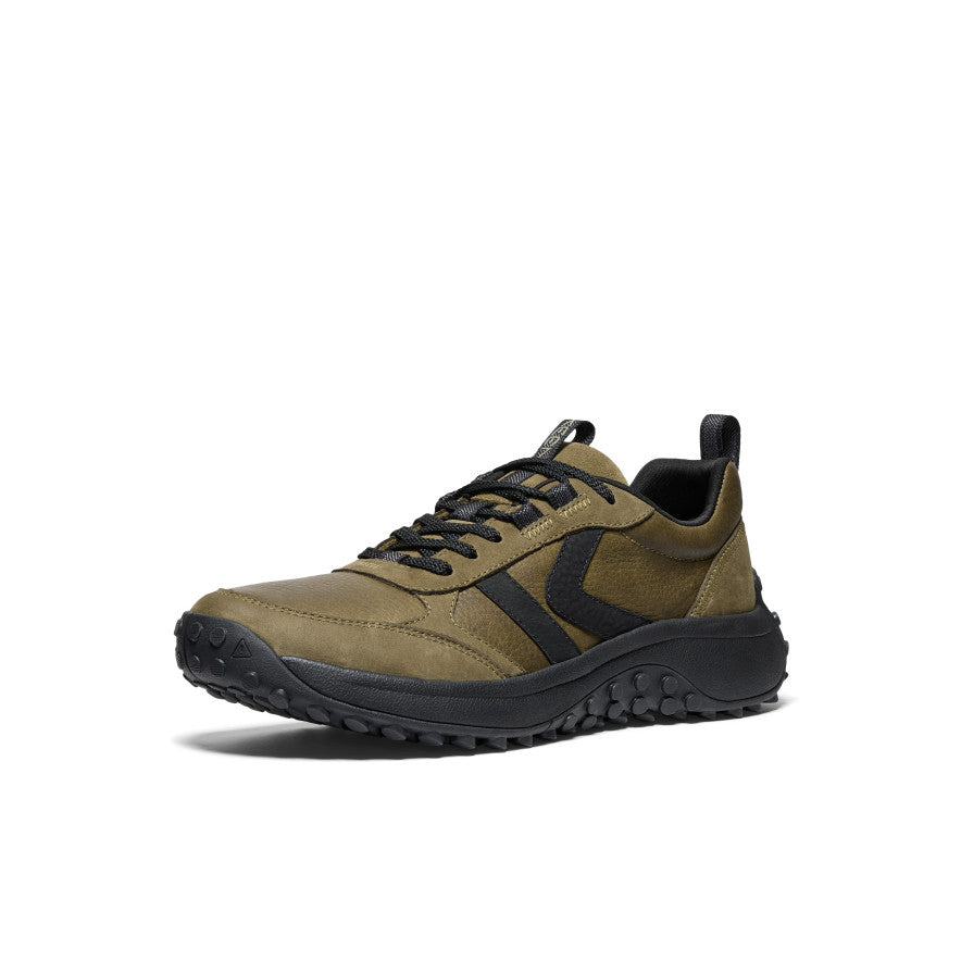 Vīriešu ādas sporta apavi KS86 Dark Olive/Black