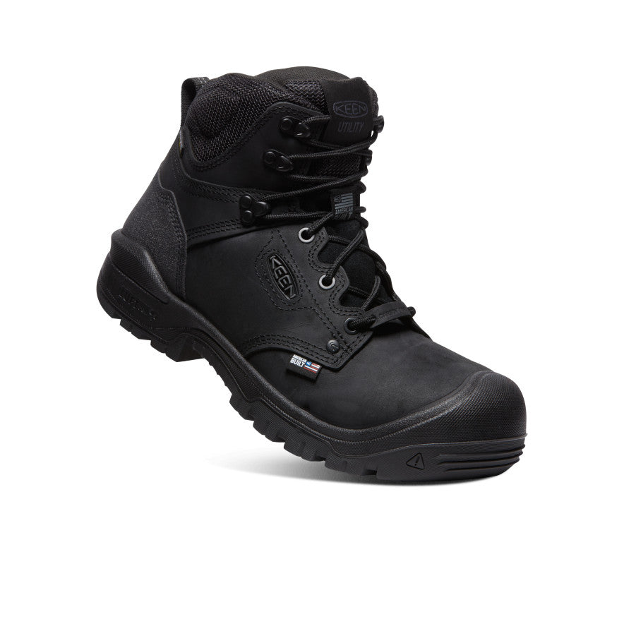 Vīriešu Independence 6 collu ūdensdrošie zābaki (ar oglekļa purngalu) Black/Black - Attēls 3