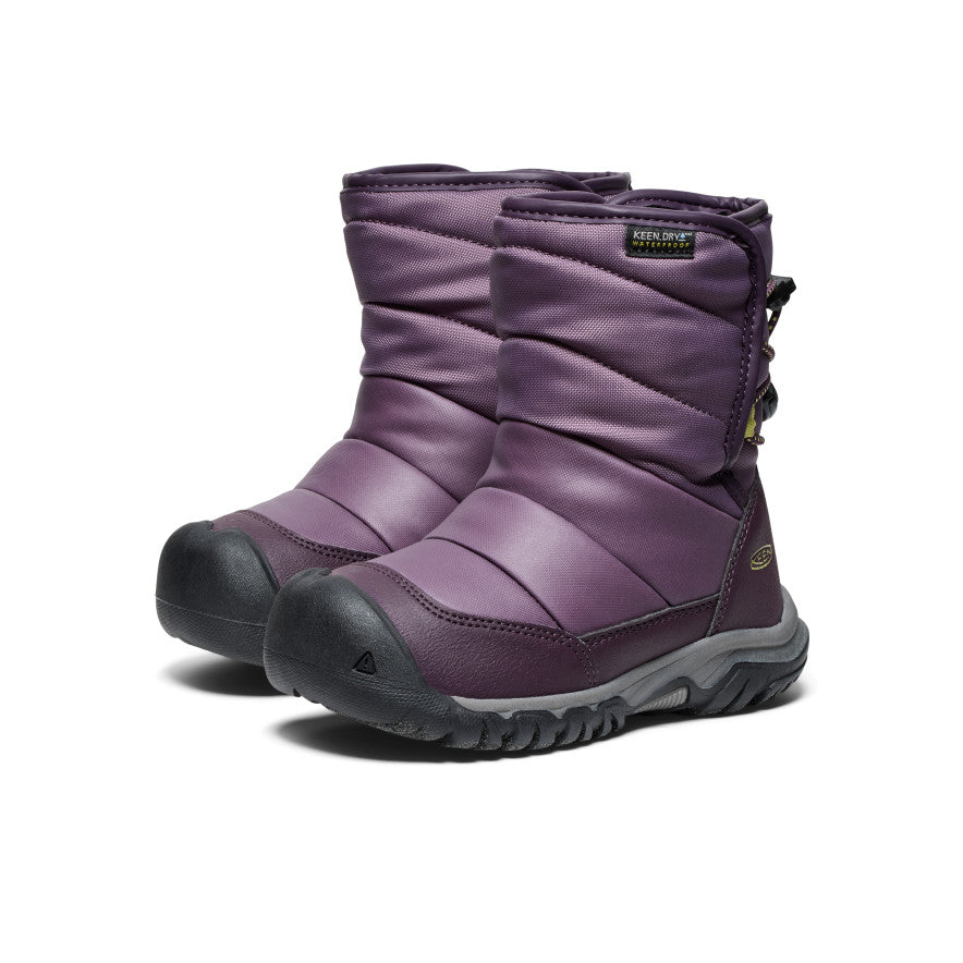 Mazuļu Puffrider ūdensnecaurlaidīgie ziemas zābaki Black Plum/Daiquiri Green