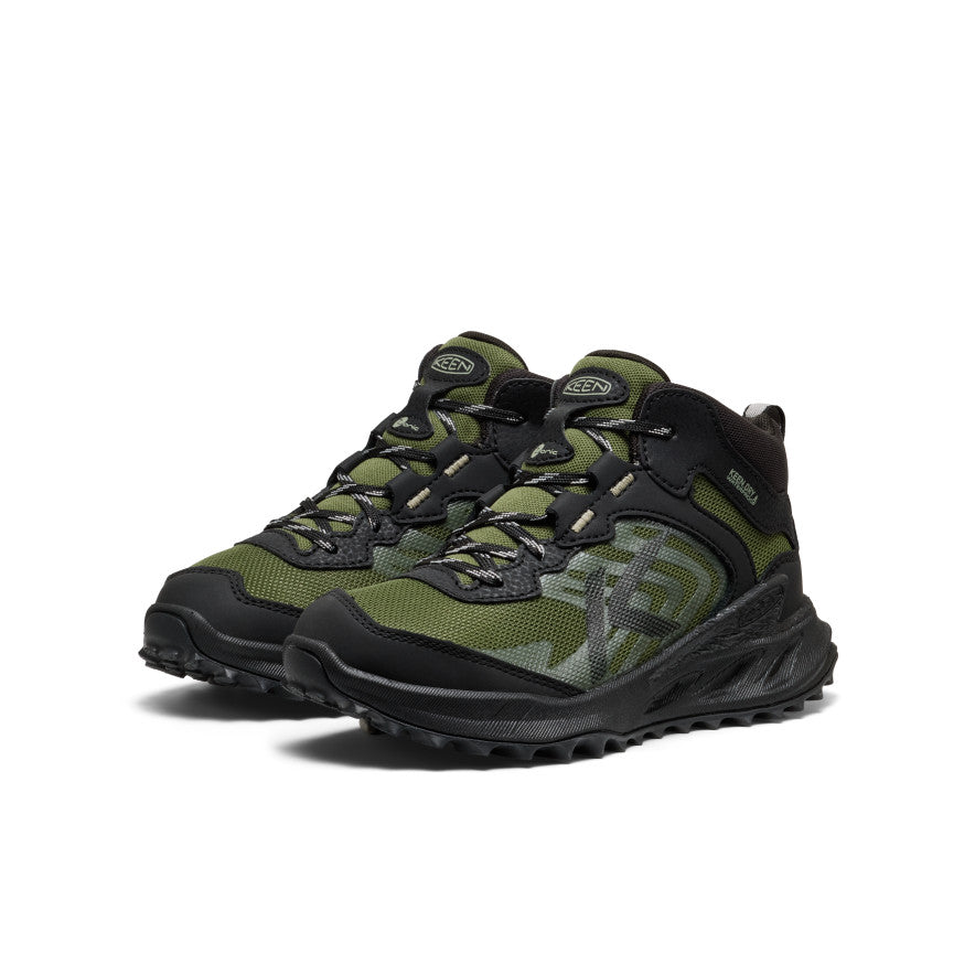 Lielo bērnu ūdensnecaurlaidīgie zābaki Zionic Black/Bronze Green - Attēls 2