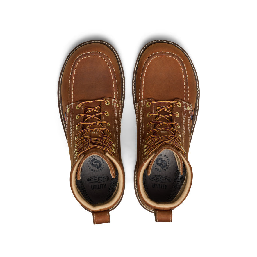 Vīriešu Liberty 8 collu ūdensdrošie zābaki (mīkstais purngals) Leather Brown/Birch - Attēls 4