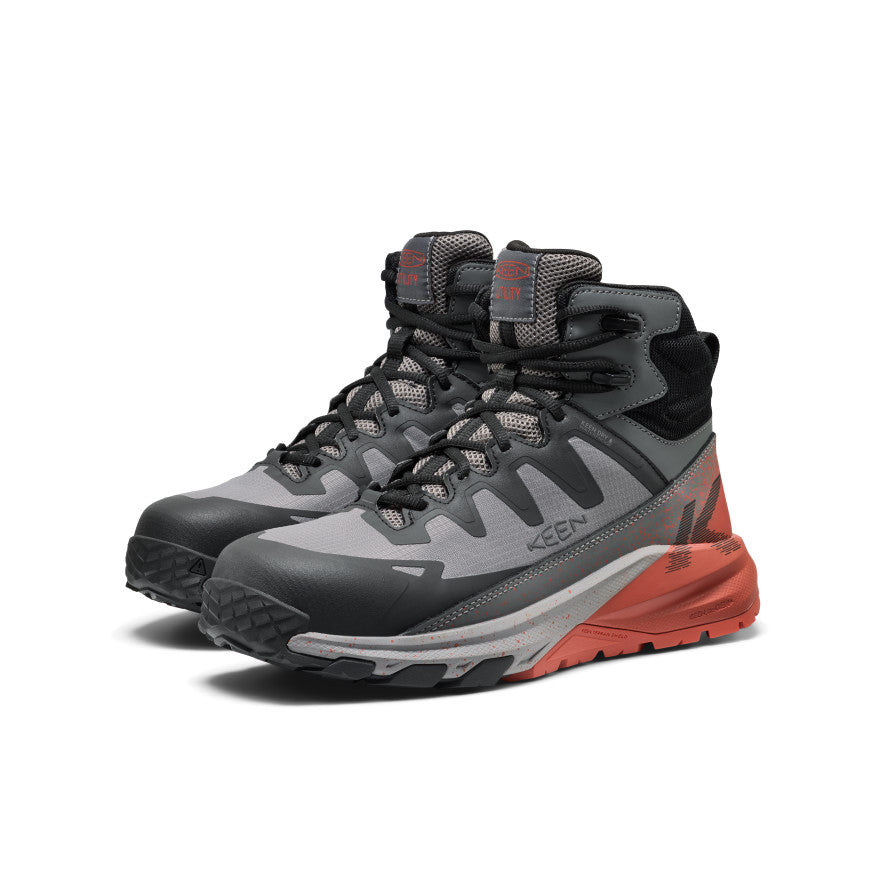 Vīriešu ūdensdrošie darba zābaki Targhee Blur (ar oglekļa šķiedras purngalu) Steel Grey/Black