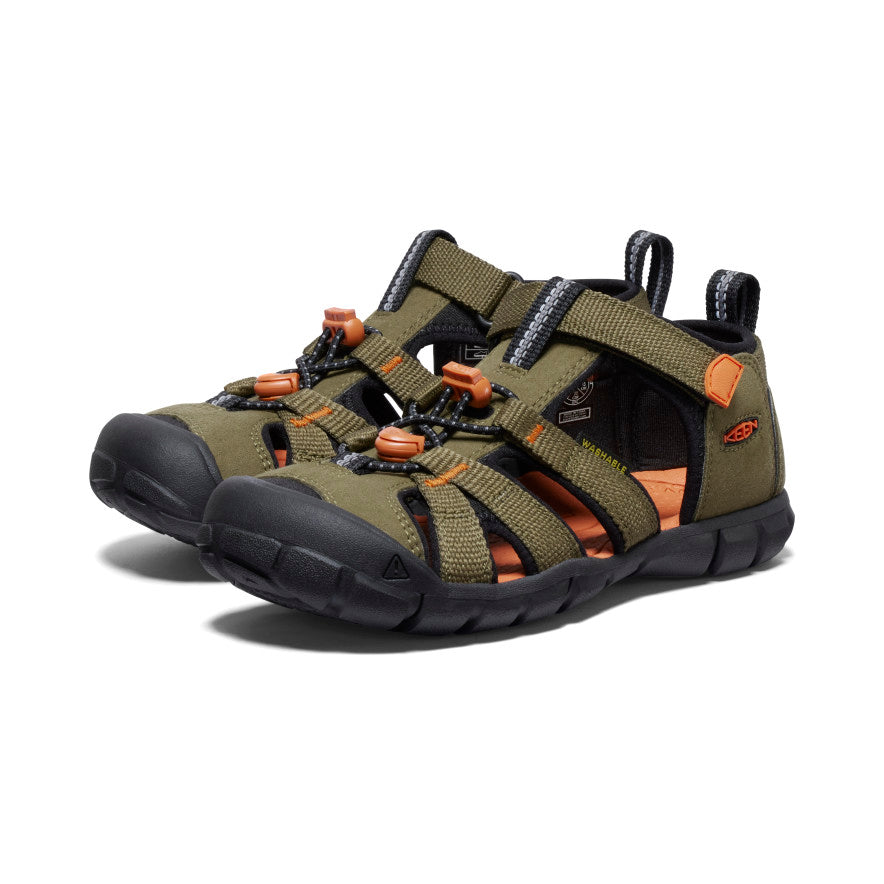 Big Kids' Seacamp II CNX Dark Olive/Gold Flame