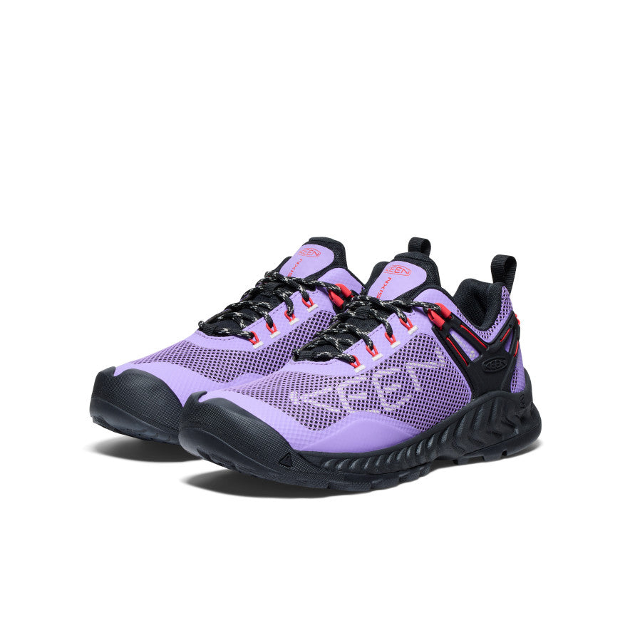 Sieviešu ūdensnecaurlaidīgie apavi NXIS EVO Paisley Purple/Poppy Red