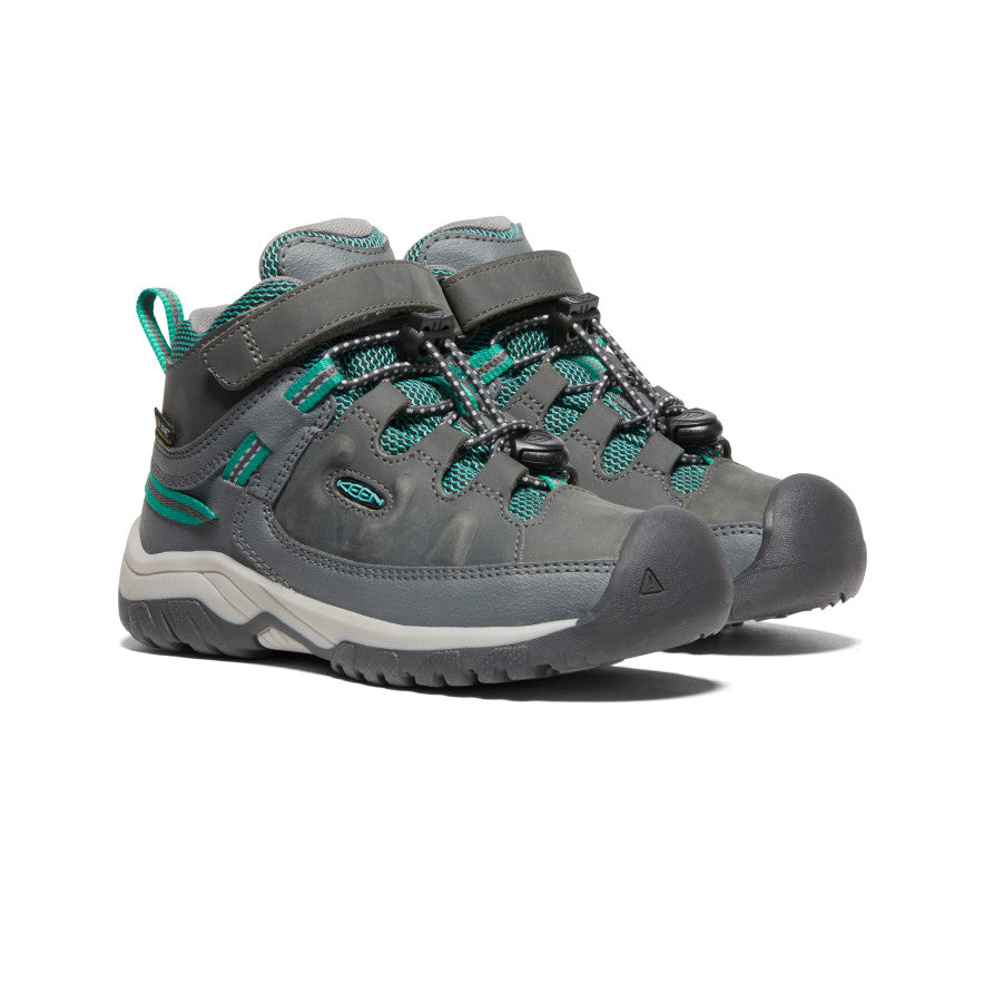 Mazo bērnu ūdensnecaurlaidīgie zābaki Targhee Steel Grey/Porcelain
