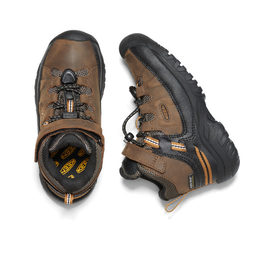 Mazo bērnu ūdensnecaurlaidīgie zābaki Targhee Dark Earth/Golden Brown - Attēls 4