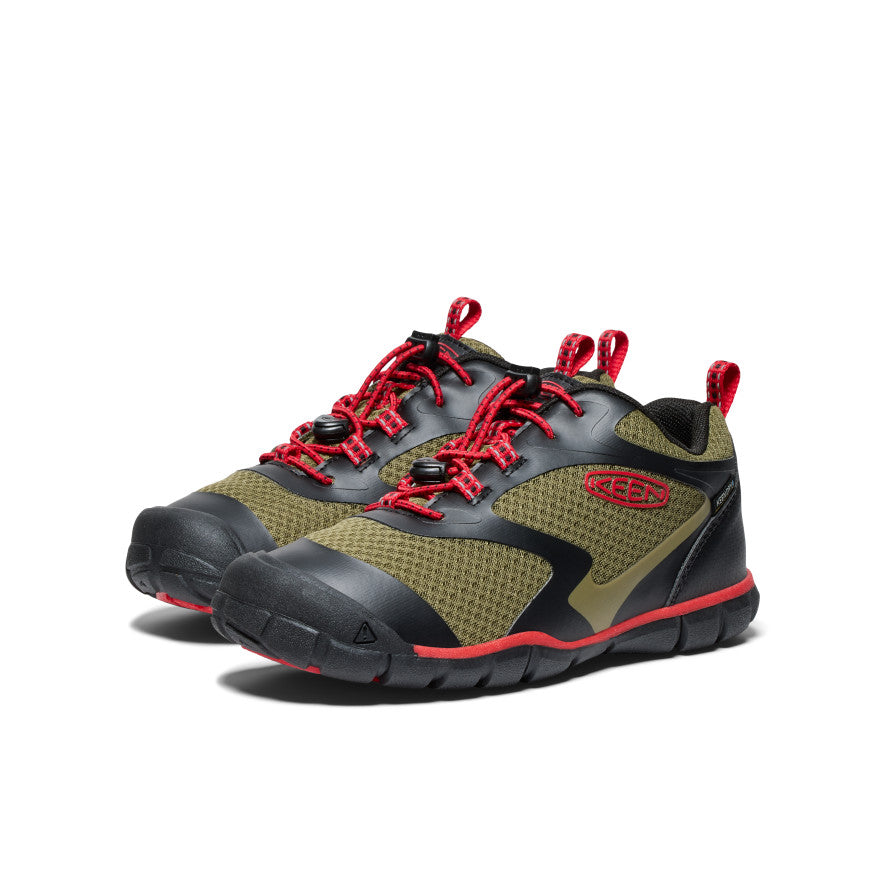 Lielāku bērnu ūdensnecaurlaidīgi sporta apavi “Tread Rover” Martini Olive/Red Carpet - Attēls 2