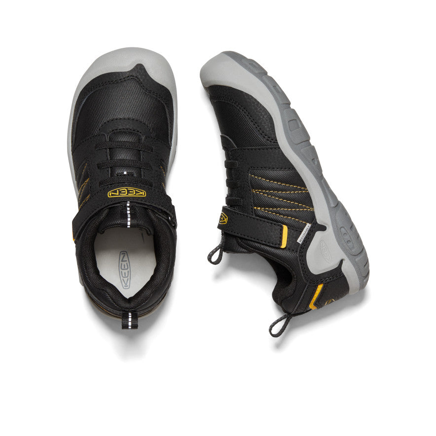Big Kids' Knotch Peak Sneaker Black/Keen Yellow