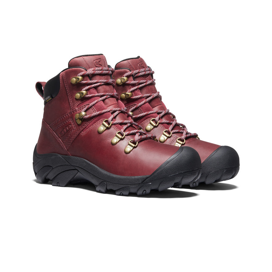 Sieviešu ūdensnecaurlaidīgie pārgājienu zābaki "Pyrenees" Tibetan Red/Black