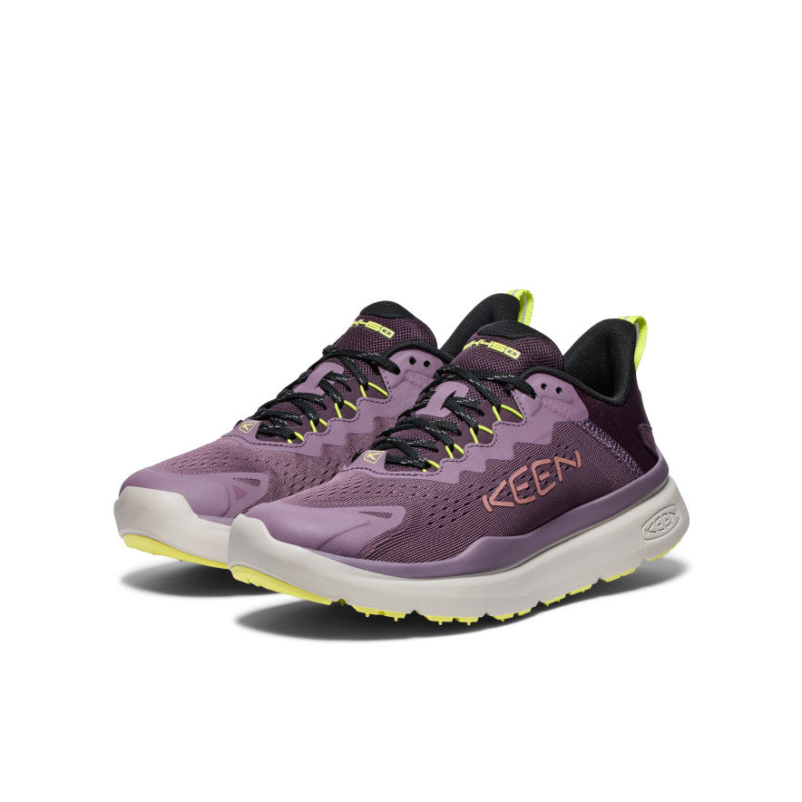 Sieviešu WK450 iešanas apavi Black Plum/Daiquiri Green