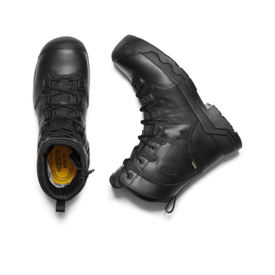Vīriešu CSA Oshawa+ 8" ūdensnecaurlaidīgie zābaki ar rāvējslēdzēju sānos (oglekļa purngals) Black/Black - Attēls 4