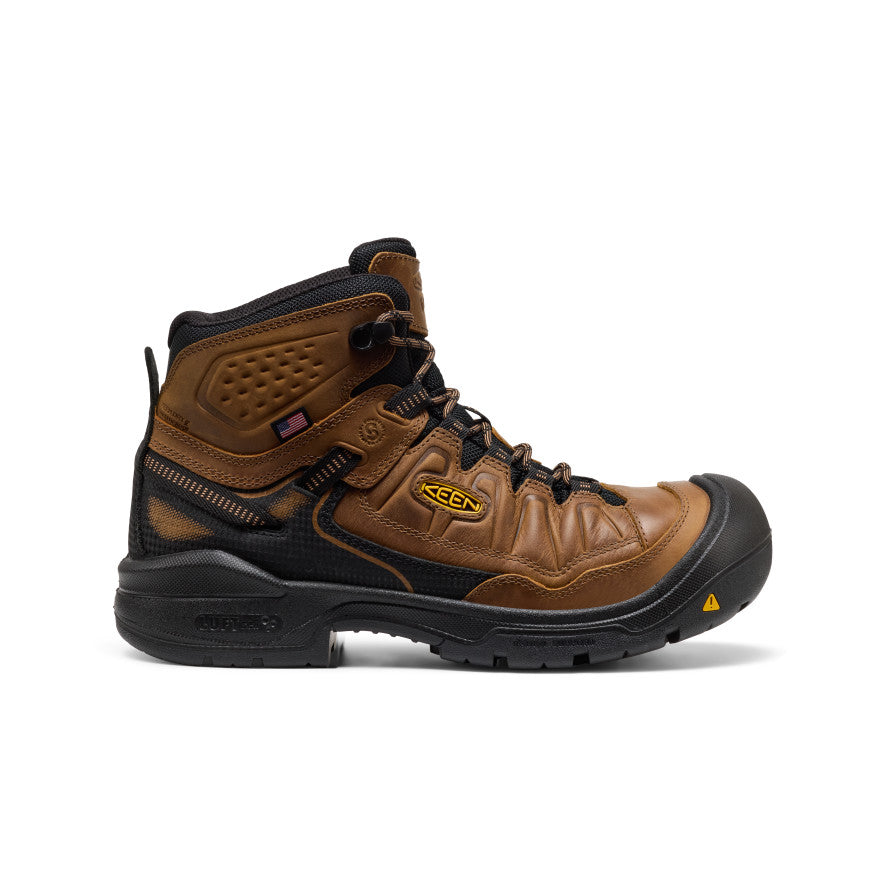 Men's Targhee IV Waterproof Work Boot (Soft Toe) Belgian/Black - Image 1