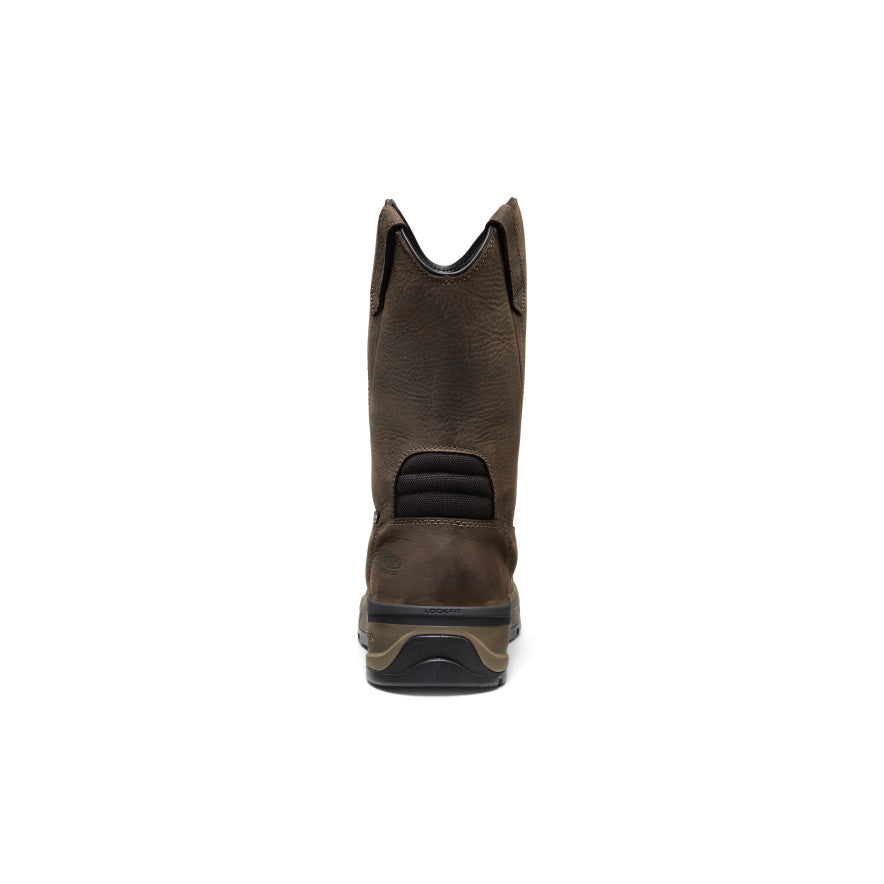 Vīriešu CSA Flatland uzvelkamie ūdensizturīgie darba zābaki (ar oglekļa purngalu) Dark Brown/Black - Attēls 5