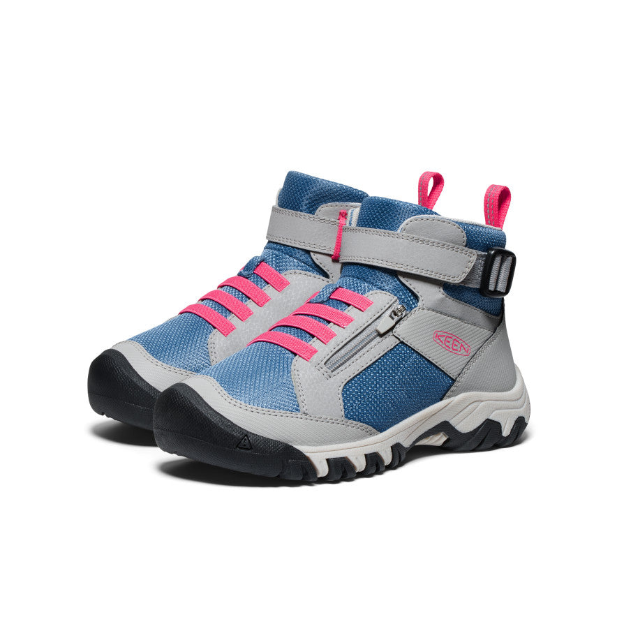 Big Kids' Targhee Boundless Hiking Boot Alloy/Rouge Red