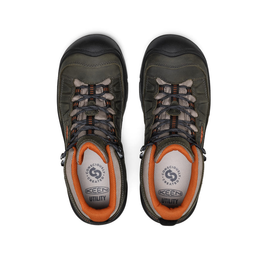 Men's Targhee IV Waterproof Work Boot (Carbon Toe) Magnet/Black