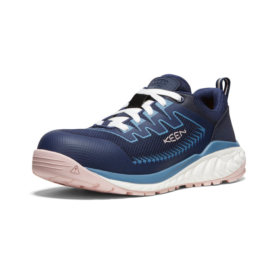 Women's CSA Arvada Work Sneaker (Carbon Toe) Naval Academy/Peach Whip - Image 3