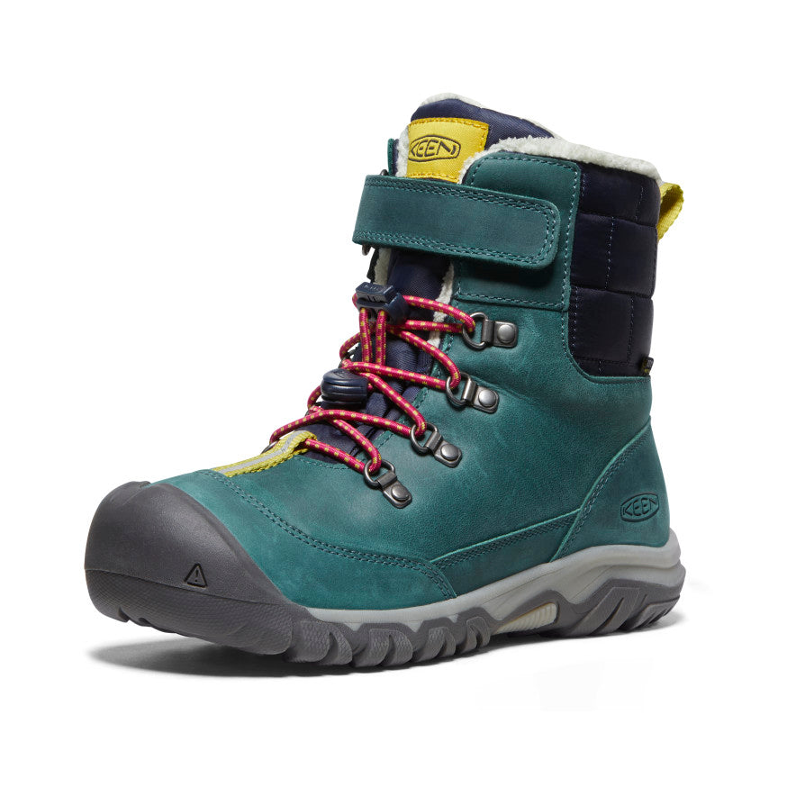Big Kids' Kanibou Waterproof Winter Boot Deep Lagoon/Jazzy