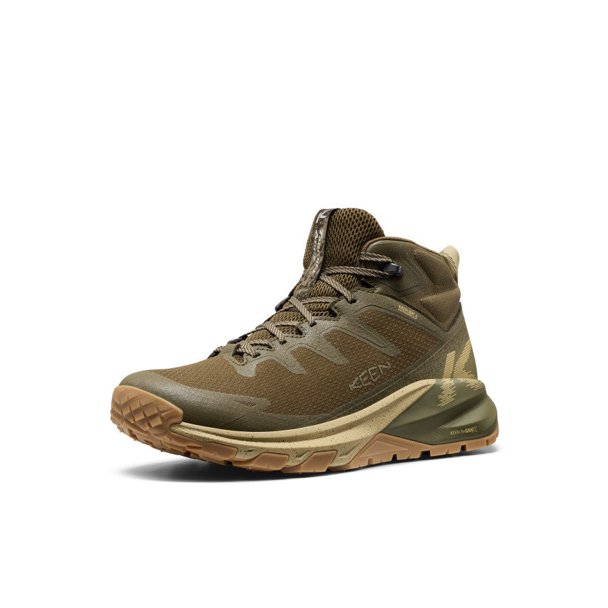 Men's Targhee Apex Wide Waterproof Hiking Boot Dark Olive/Khaki - Image 3