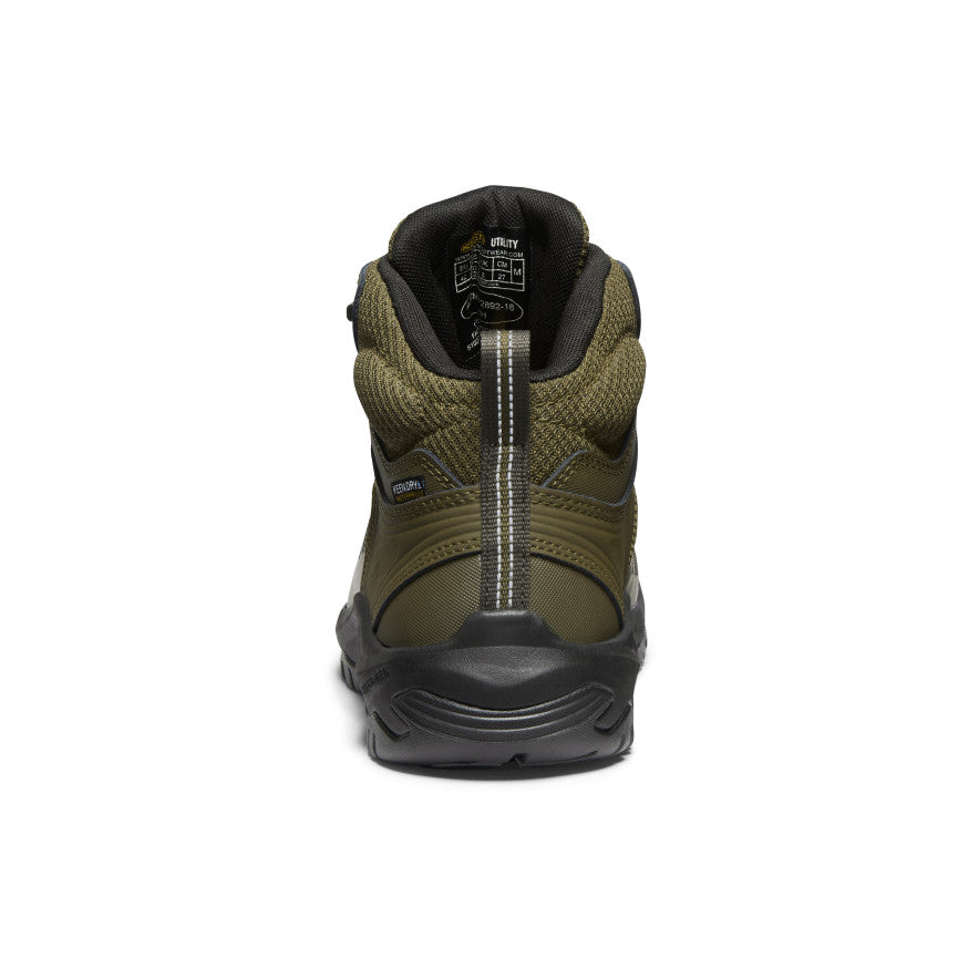 Men's Reno Waterproof Mid (Soft Toe) Dark Olive/Black - Image 5