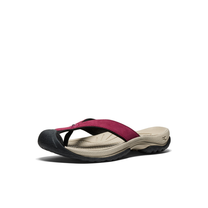 Sieviešu ādas iešļūcenes "Waimea" Beaujolais