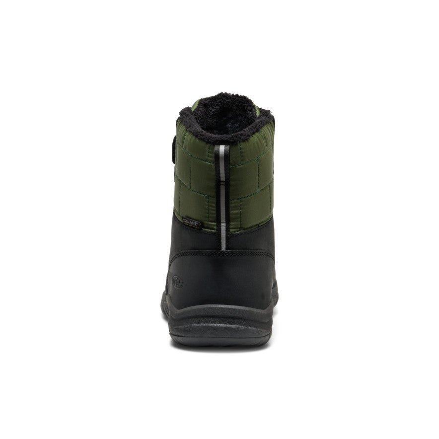 Big Kids' Kanibou Waterproof Winter Boot Black/Bronze Green - Image 5