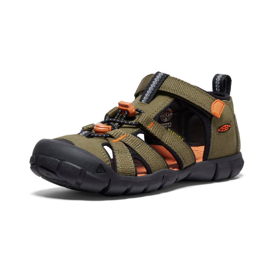 Big Kids' Seacamp II CNX Dark Olive/Gold Flame