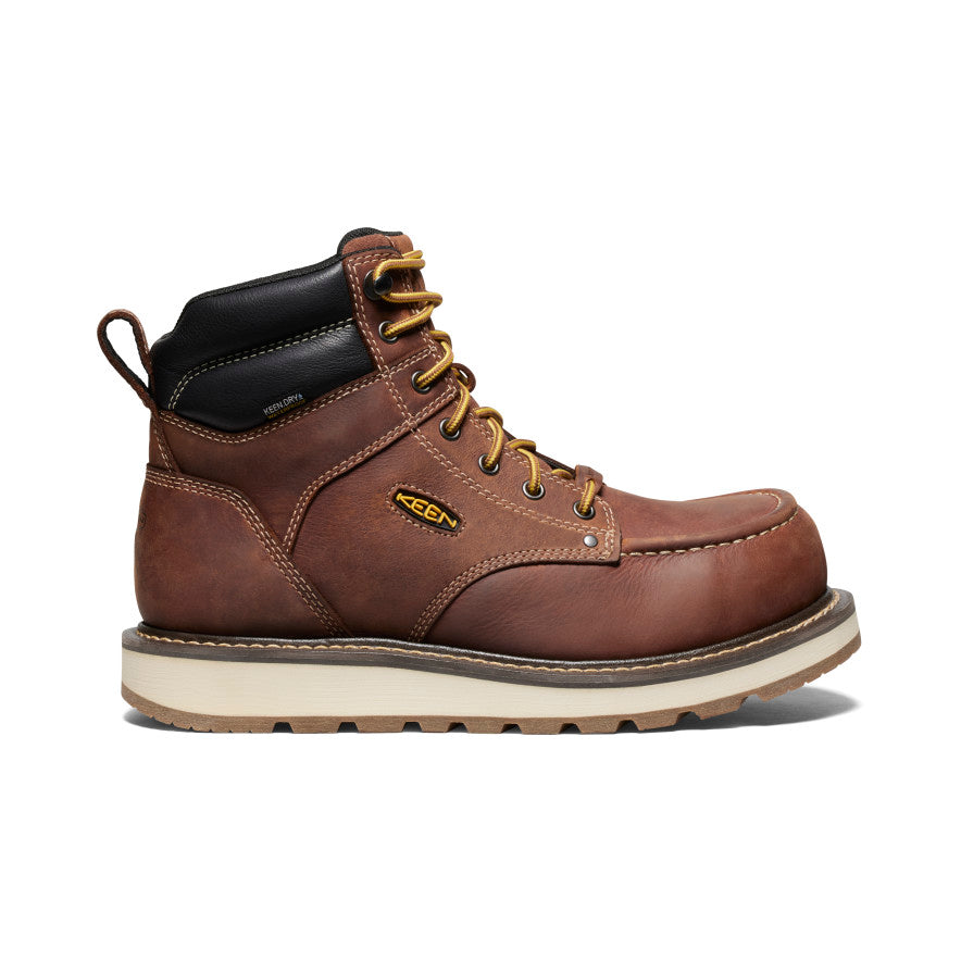 Vīriešu 6 collu ūdensnecaurlaidīgie zābaki Cincinnati (ar oglekļa šķiedras purngalu) Tuscan Red/Sandshell