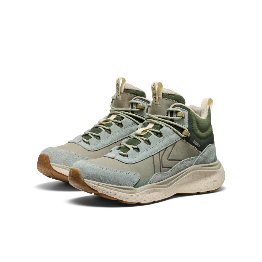 Women's Leiki Waterproof Leather Hiking Boot Iceberg Green/Bronze Green