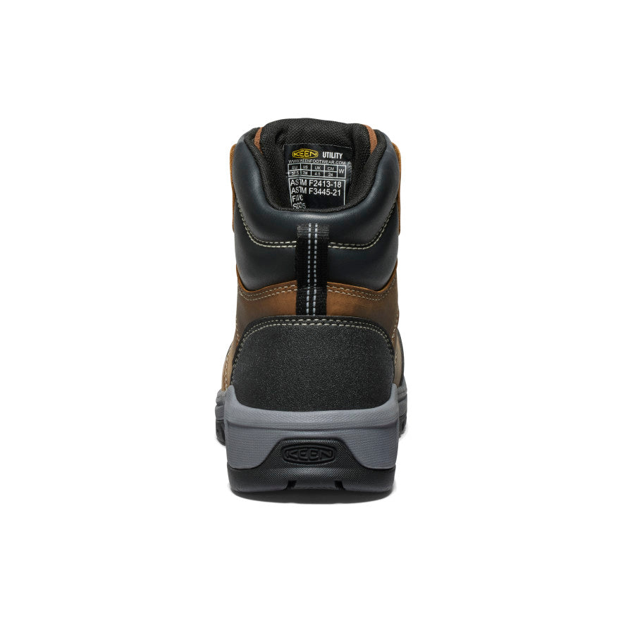 Sieviešu Evanston 6" ESD zābaks (ar oglekļa purngalu) Bison/Black - Attēls 5