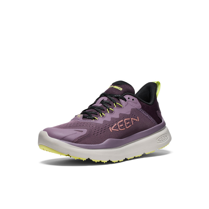 Sieviešu WK450 iešanas apavi Black Plum/Daiquiri Green