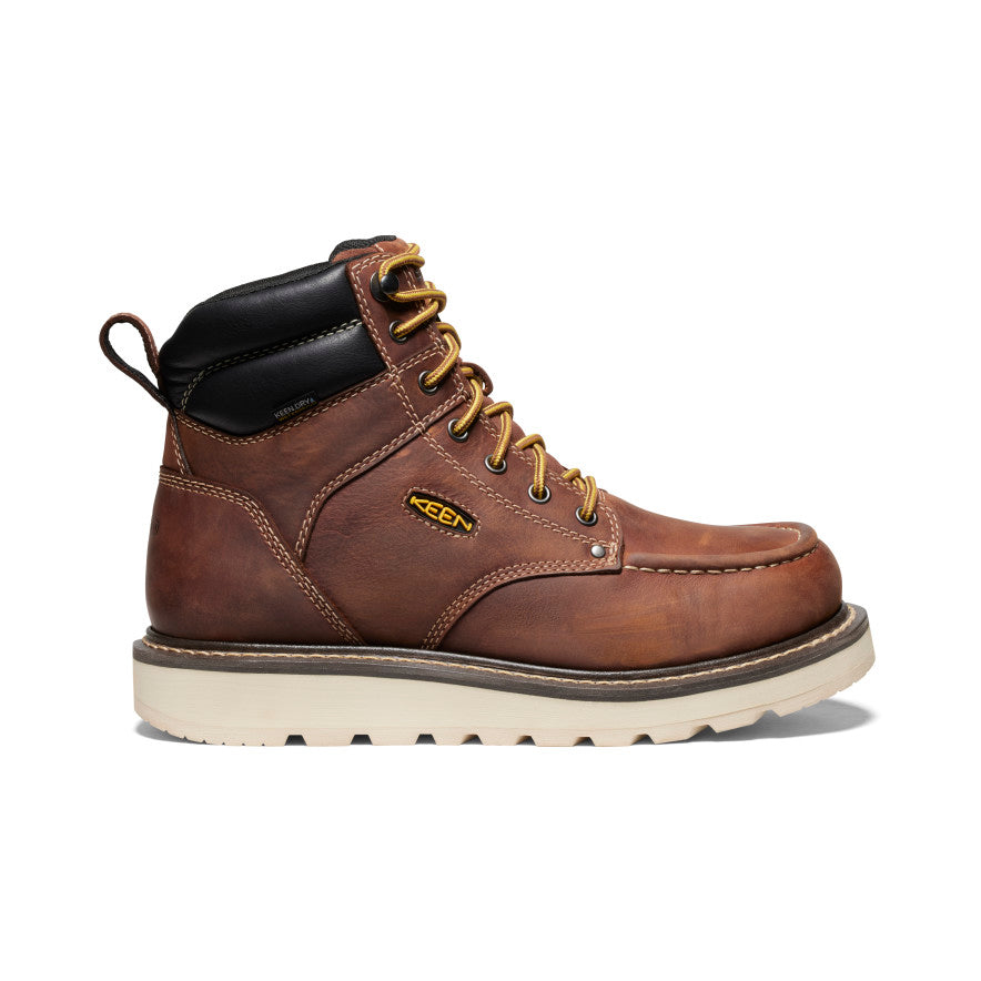 Vīriešu 6 collu ūdensnecaurlaidīgie zābaki Cincinnati (mīkstais purngals) Tuscan Red/Sandshell