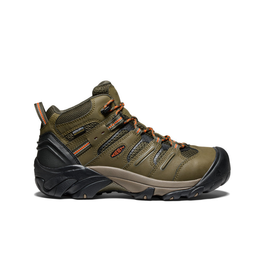 Vīriešu Lansing Mid Waterproof (ar tērauda purngalu) Dark Olive/Black