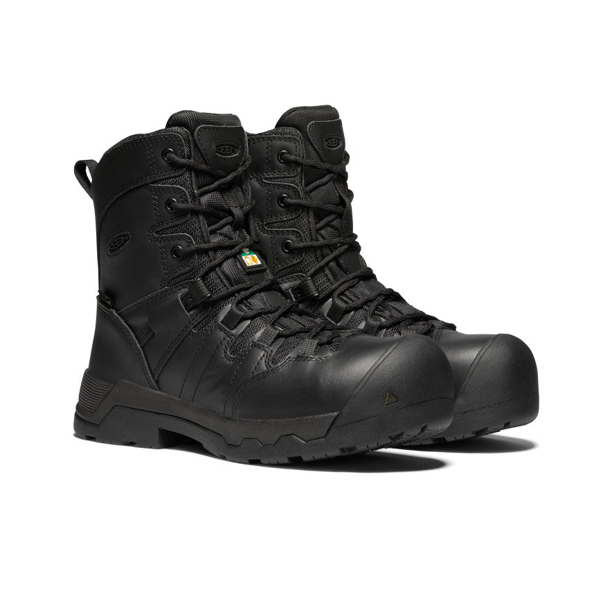 Sieviešu CSA Ošavas 8" ūdensnecaurlaidīgie zābaki ar sānu rāvējslēdzēju (ar oglekļa purngalu) Black/Black - Attēls 2