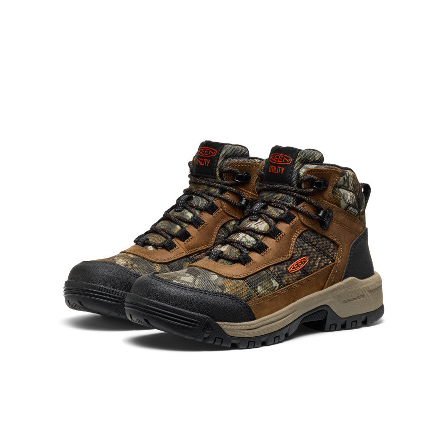 Women's Skokie Waterproof Work Boot (Soft Toe) Camo/Black - Image 2