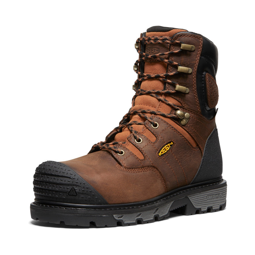 Vīriešu 8 collu ūdensnecaurlaidīgie zābaki Camden (ar oglekļa purngalu) Leather Brown/Black - Attēls 3