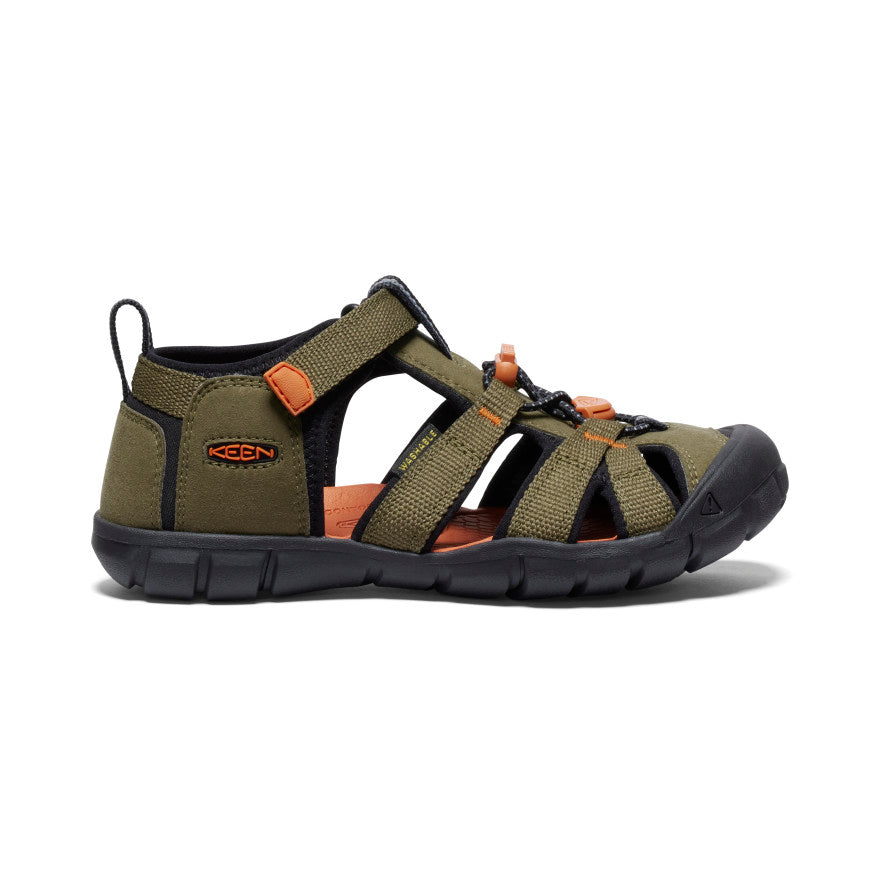 Big Kids' Seacamp II CNX Dark Olive/Gold Flame