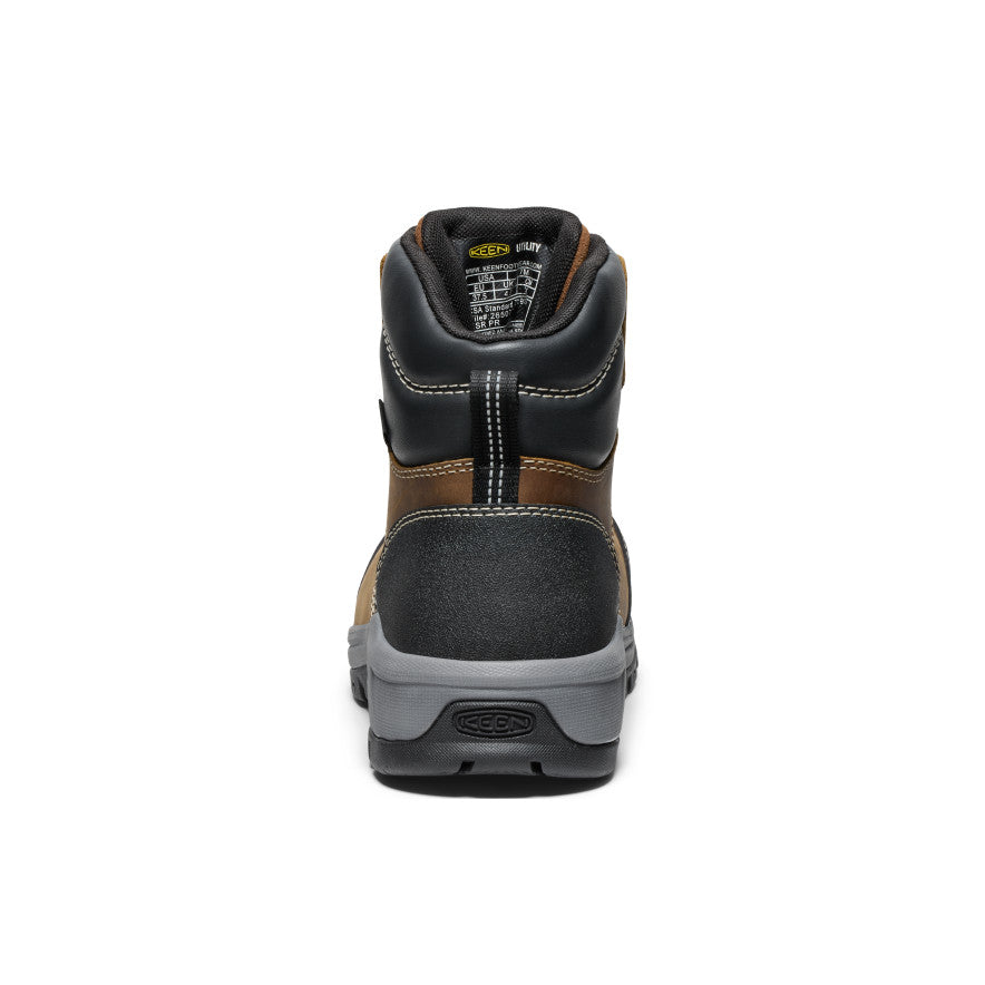 Women's CSA Evanston 6" Waterproof Boot (Carbon Toe) Bison/Black - Image 5
