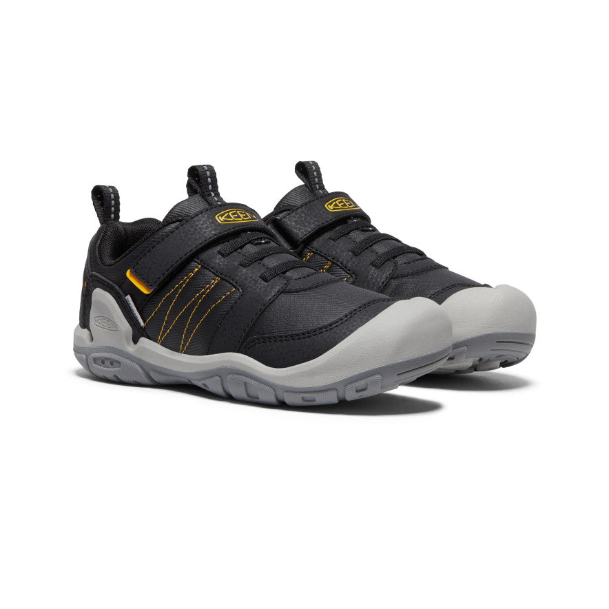 Big Kids' Knotch Peak Sneaker Black/Keen Yellow