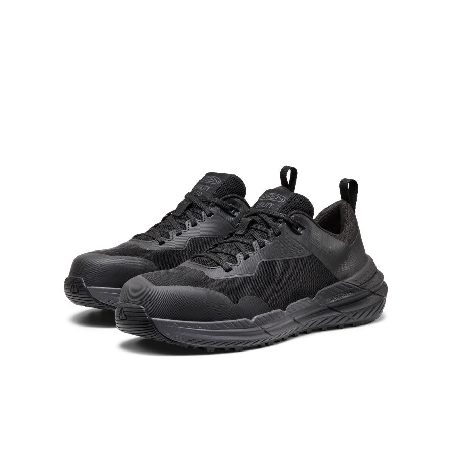 Women's Speedworks ESD Work Sneaker (Carbon Toe) Black/Black