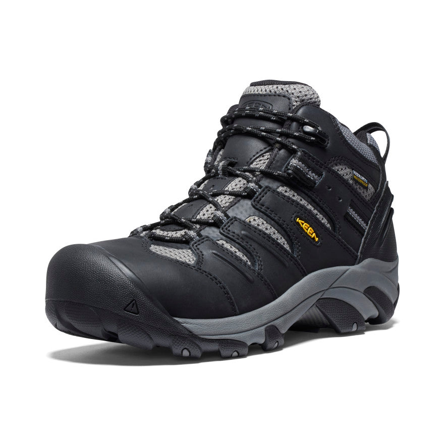 Vīriešu Lansing Mid Waterproof (ar tērauda purngalu) Black/Steel Grey