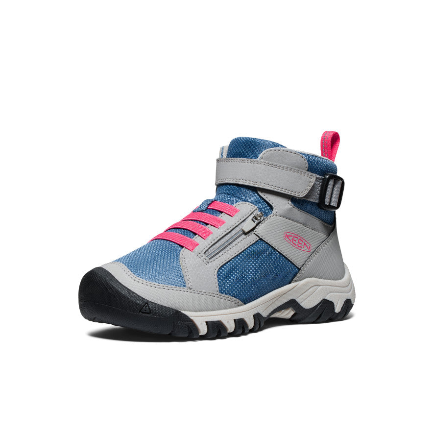 Big Kids' Targhee Boundless Hiking Boot Alloy/Rouge Red