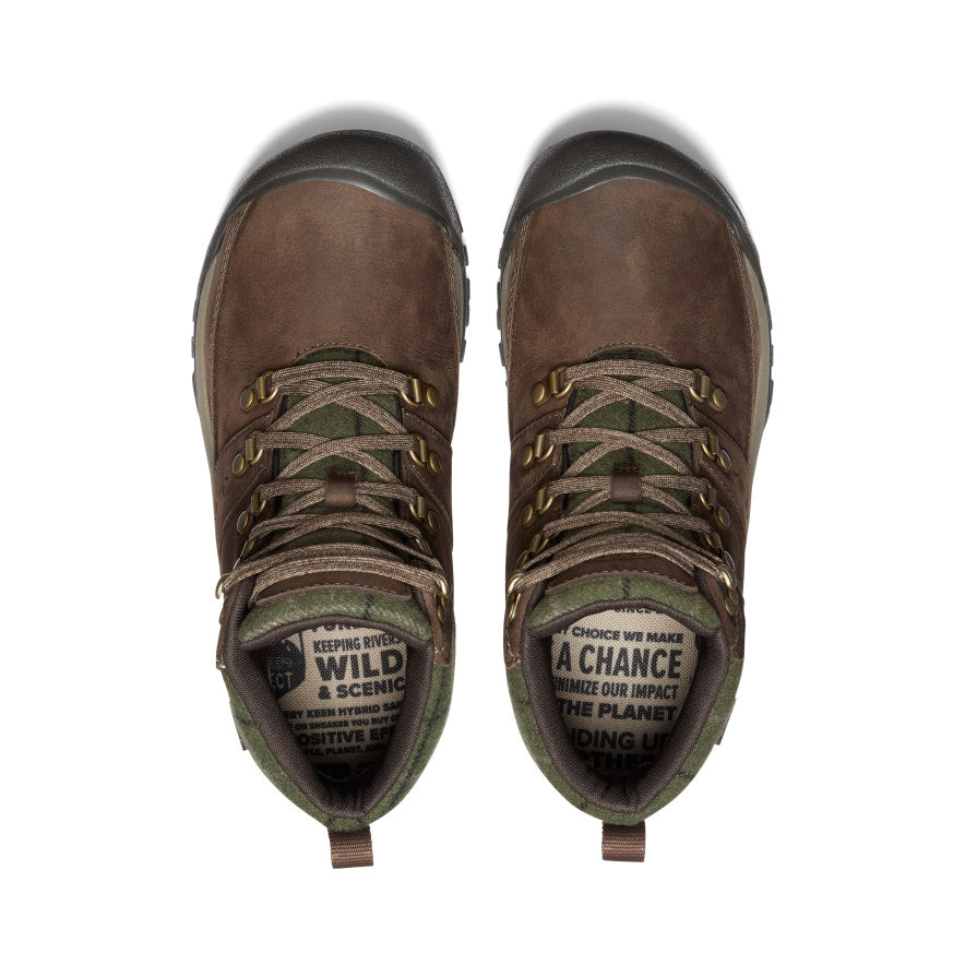 Women's Kaci III Winter Waterproof Boot Dark Earth/Green Plaid - Image 4