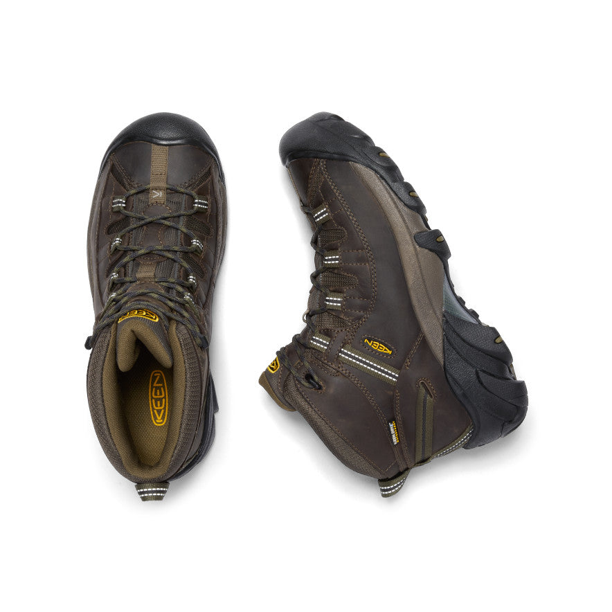 Vīriešu pārgājienu zābaki Targhee II Mid Waterproof Canteen/Dark Olive