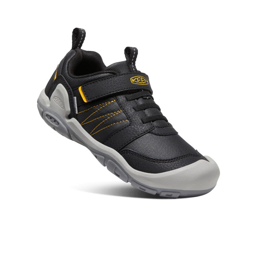 Big Kids' Knotch Peak Sneaker Black/Keen Yellow