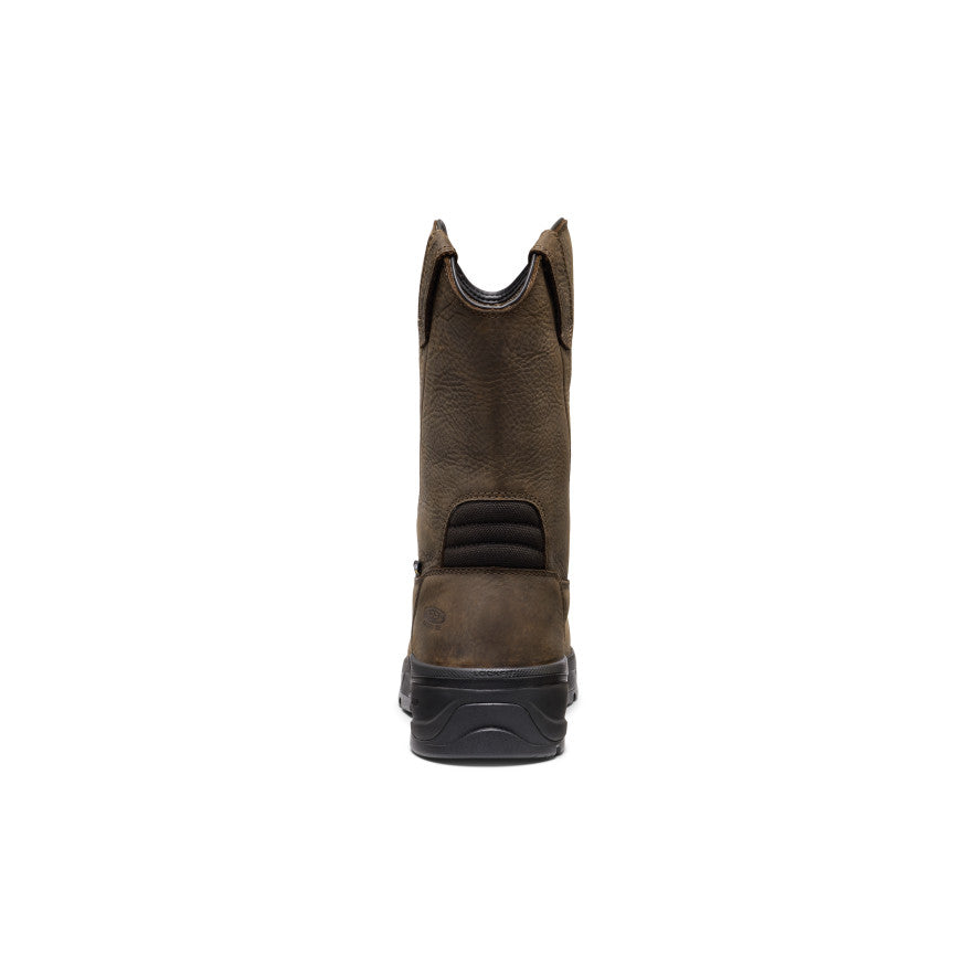 Men's CSA Flatland Pull-On Waterproof Work Boot INT MET (Carbon Toe) Dark Brown/Black - Image 5