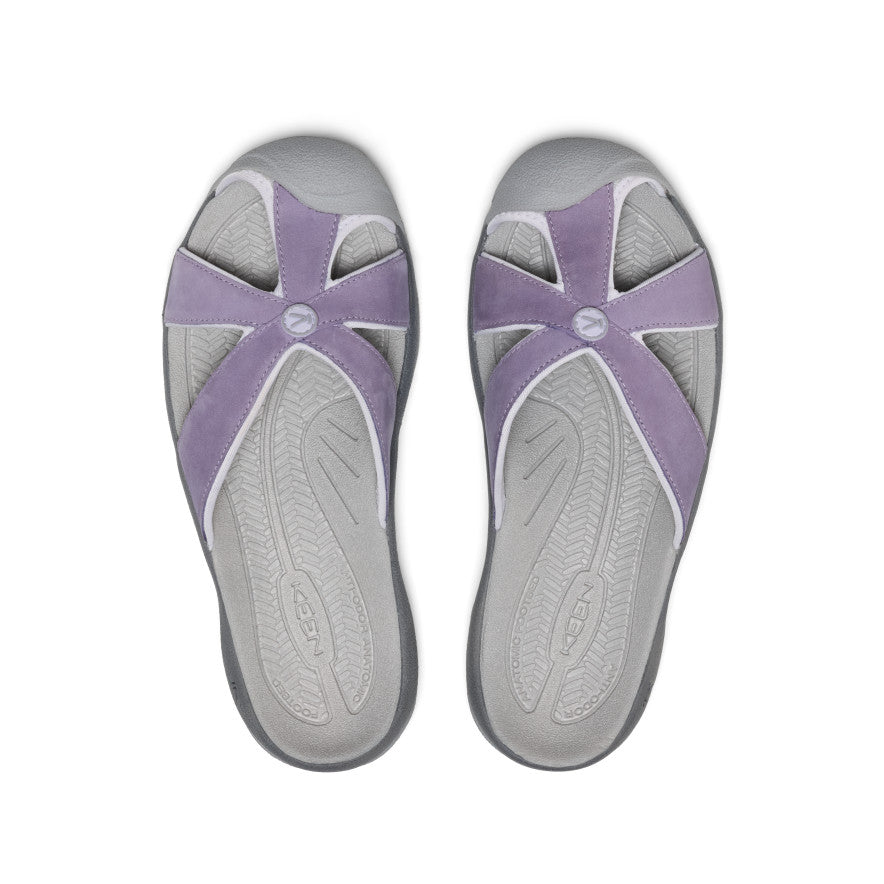 Sieviešu Bali ādas iešļūcenes Purple Haze/Steel Grey
