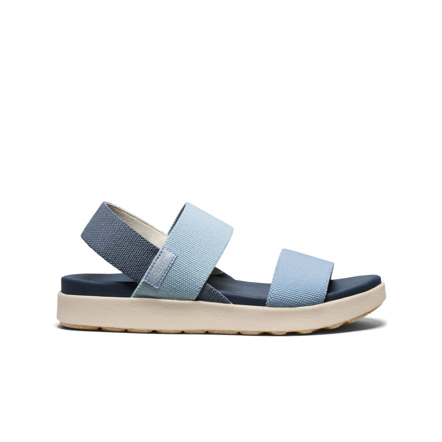 Sieviešu Elle sandales ar siksniņu aiz papēža Faded Denim/Skyway