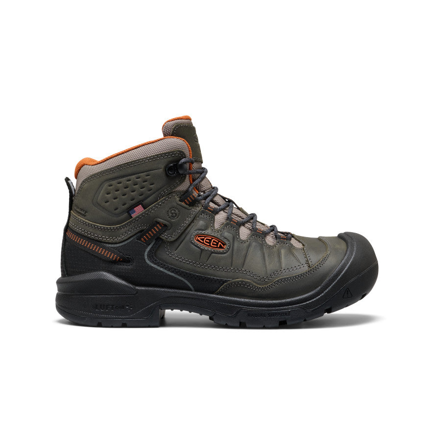 Men's Targhee IV Waterproof Work Boot (Carbon Toe) Magnet/Black