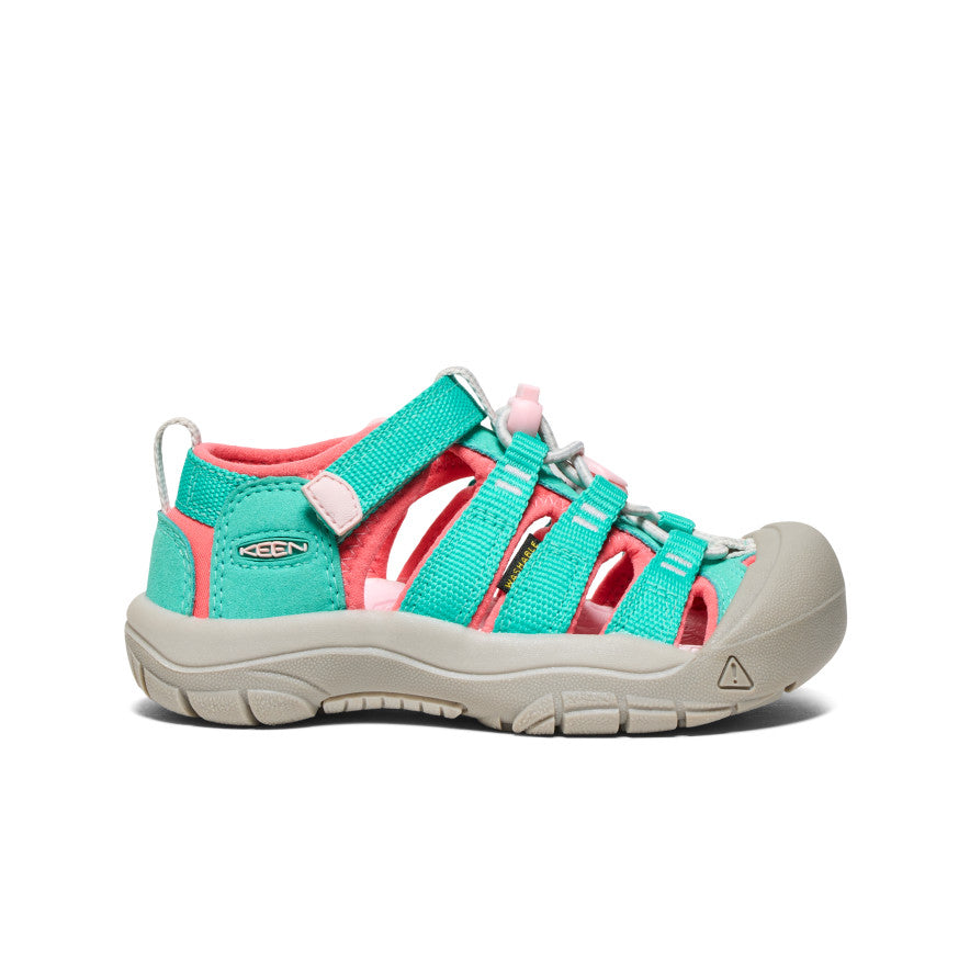 Little Kids' Newport H2 Bright Aqua/Giggle Pink