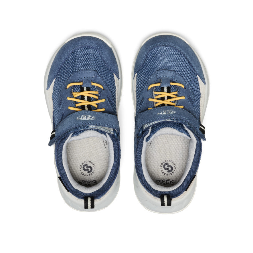 Bērnu ūdensnecaurlaidīgi pārgājienu apavi “Hightrail” Vintage Indigo/Alloy